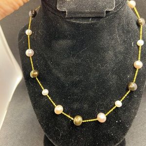 Macy 14k Pearl necklace